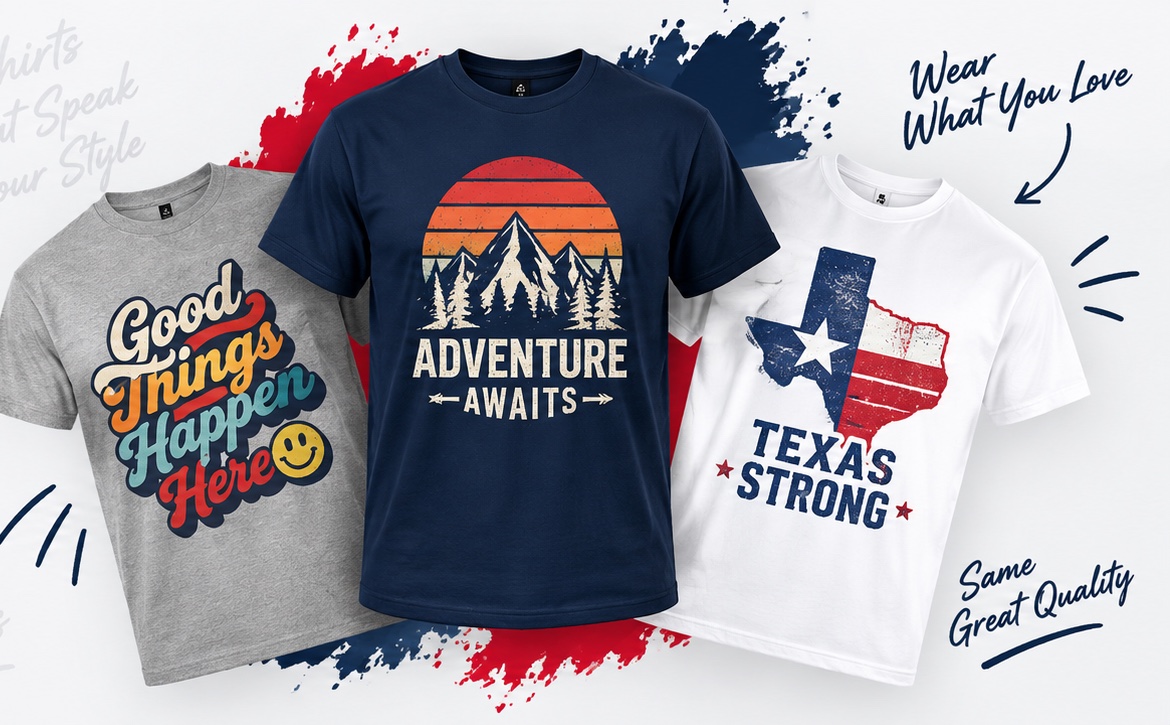 Printed t-shirts from the Fun Designs collection