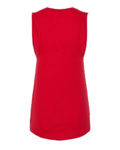 BELLA + CANVAS 6003 Women’s Jersey Muscle Tank – Red (back)