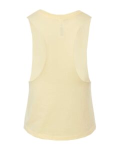 BELLA + CANVAS 6682 Women’s Racerback Crop Tank – Heather French Vanilla (back)