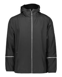 Holloway 229582 Men’s Packable Hooded Jacket – Black