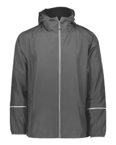 Holloway 229582 Men’s Packable Hooded Jacket – Carbon