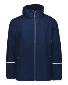 Holloway 229582 Men’s Packable Hooded Jacket – Navy