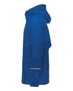 Holloway 229582 Men’s Packable Hooded Jacket – Royal (side)