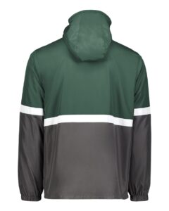 Holloway 229587 Men’s Turnabout Reversible Hooded Jacket – Dark Green/ Carbon (back)