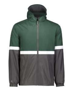 Holloway 229587 Men’s Turnabout Reversible Hooded Jacket – Dark Green/ Carbon