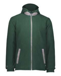 Holloway 229587 Men’s Turnabout Reversible Hooded Jacket – Dark Green/ Carbon (side)