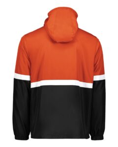 Holloway 229587 Men’s Turnabout Reversible Hooded Jacket – Orange/ Black (back)