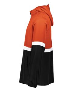 Holloway 229587 Men’s Turnabout Reversible Hooded Jacket – Orange/ Black (side)