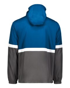 Holloway 229587 Men’s Turnabout Reversible Hooded Jacket – Royal/ Carbon (back)