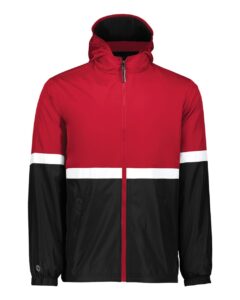 Holloway 229587 Men’s Turnabout Reversible Hooded Jacket – Scarlet/ Black
