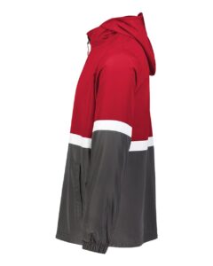 Holloway 229587 Men’s Turnabout Reversible Hooded Jacket – Scarlet/ Carbon (side)
