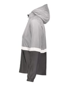 Holloway 229787 Women’s Turnabout Reversible Hooded Jacket – Athletic Grey/ Carbon (side)