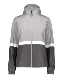 Holloway 229787 Women’s Turnabout Reversible Hooded Jacket – Athletic Grey/ Carbon