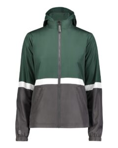 Holloway 229787 Women’s Turnabout Reversible Hooded Jacket – Dark Green/ Carbon