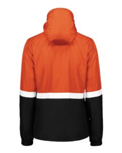 Holloway 229787 Women’s Turnabout Reversible Hooded Jacket – Orange/ Black (back)