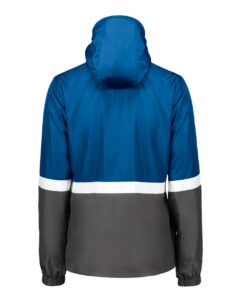 Holloway 229787 Women’s Turnabout Reversible Hooded Jacket – Royal/ Carbon (back)