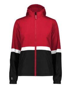 Holloway 229787 Women’s Turnabout Reversible Hooded Jacket – Scarlet/ Black