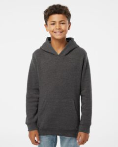 J. America 8880 Youth Triblend Fleece Hooded Sweatshirt