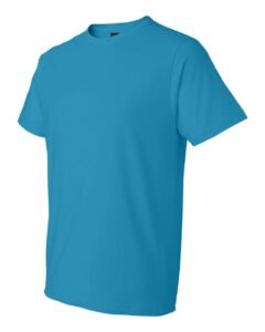 Gildan 980 Unisex Softstyle® Lightweight T-Shirt – Caribbean Blue (side)