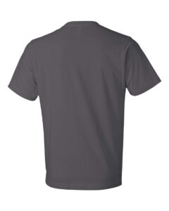 Gildan 980 Unisex Softstyle® Lightweight T-Shirt – Charcoal (back)