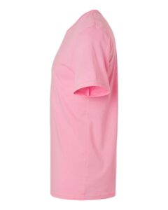 Gildan 980 Unisex Softstyle® Lightweight T-Shirt – Charity Pink (side)