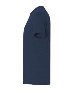 Gildan 980 Unisex Softstyle® Lightweight T-Shirt – Heather Navy (side)
