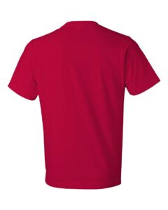 Gildan 980 Unisex Softstyle® Lightweight T-Shirt – True Red (back)