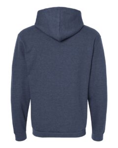 Tultex 331 Unisex Full-Zip Hooded Sweatshirt – Heather Denim (back)