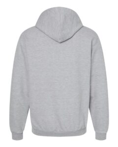 Tultex 331 Unisex Full-Zip Hooded Sweatshirt – Heather Grey (back)