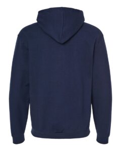 Tultex 331 Unisex Full-Zip Hooded Sweatshirt – Navy (back)