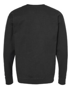 Tultex 340 Unisex Fleece Crewneck Sweatshirt – Black (back)