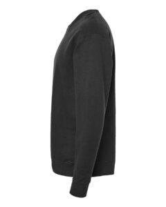 Tultex 340 Unisex Fleece Crewneck Sweatshirt – Black (side)