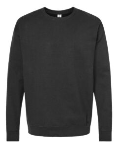 Tultex 340 Unisex Fleece Crewneck Sweatshirt – Black