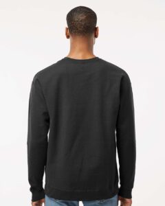 Tultex 340 Unisex Fleece Crewneck Sweatshirt – Black (on model back)