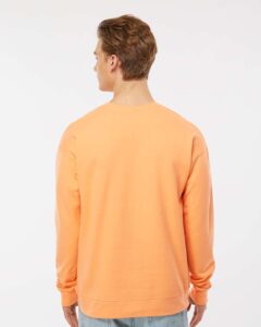 Tultex 340 Unisex Fleece Crewneck Sweatshirt – Cantaloupe (on model back)