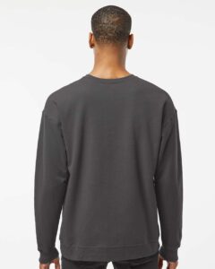Tultex 340 Unisex Fleece Crewneck Sweatshirt – Charcoal (on model back)