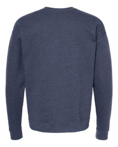 Tultex 340 Unisex Fleece Crewneck Sweatshirt – Heather Denim (back)