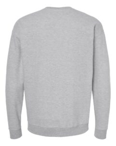 Tultex 340 Unisex Fleece Crewneck Sweatshirt – Heather Grey (back)
