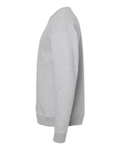 Tultex 340 Unisex Fleece Crewneck Sweatshirt – Heather Grey (side)