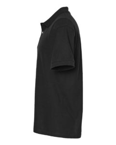 Tultex 400 Men’s 50/50 Sport Pique Polo – Black (side)
