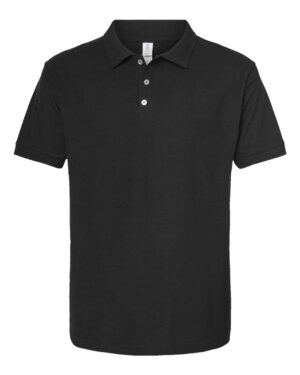 Tultex 400 Men’s 50/50 Sport Pique Polo – Black