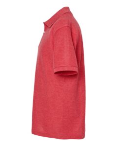 Tultex 400 Men’s 50/50 Sport Pique Polo – Heather Red (side)