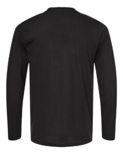 Tultex 242 Unisex Poly-Rich Long Sleeve T-Shirt – Black (back)