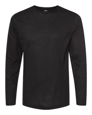 Tultex 242 Unisex Poly-Rich Long Sleeve T-Shirt – Black