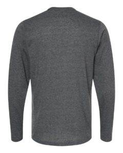 Tultex 242 Unisex Poly-Rich Long Sleeve T-Shirt – Heather Charcoal (back)