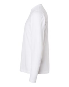 Tultex 242 Unisex Poly-Rich Long Sleeve T-Shirt – White (side)
