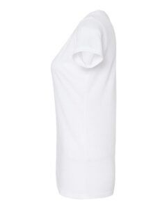 Tultex 243 Women’s Poly-Rich Scoop Neck T-Shirt – White (side)