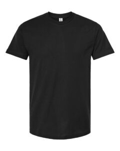 Tultex 202 Unisex Fine Jersey T-Shirt – Black
