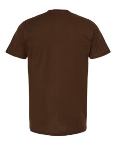 Tultex 202 Unisex Fine Jersey T-Shirt – Brown (back)