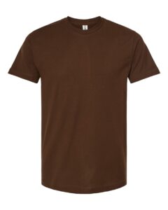 Tultex 202 Unisex Fine Jersey T-Shirt – Brown